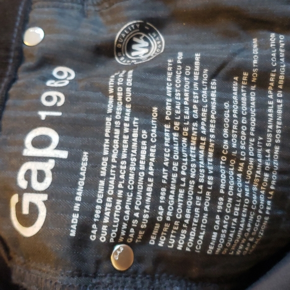 Gap 1969 Perfect Bootcut Corduroy Black Mid Rise Flare Baby Bell Pants 90's Y2K - Picture 11 of 11